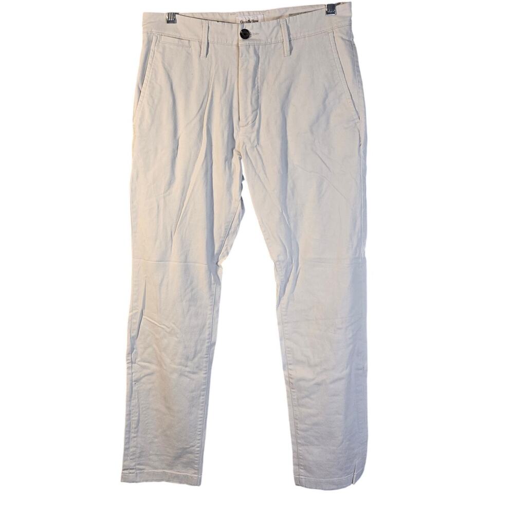 Goodfellow & Co. W30L30 White Slim Chinos [0261]